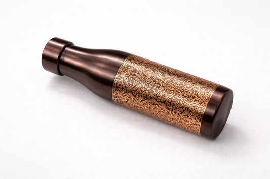 Copprova Pure Copper Antique Etching Bottle