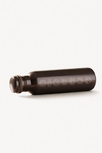 Pure Copper Chakra Engraved Bottle