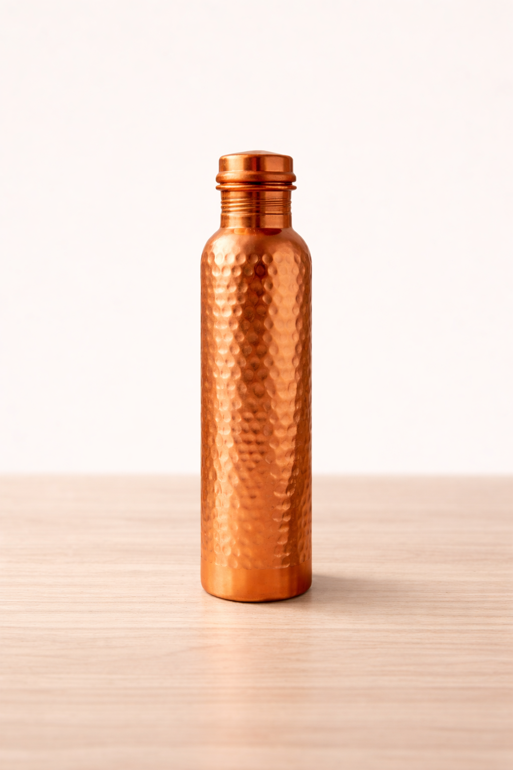 Ripple Copper Bottle (Hammered) (900 ml)