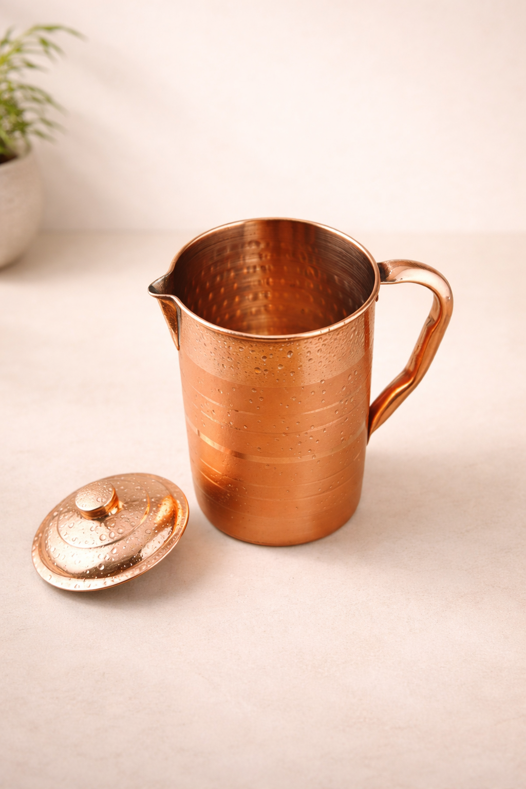 Pure Copper Jug - 2L Hammered Copper Jug