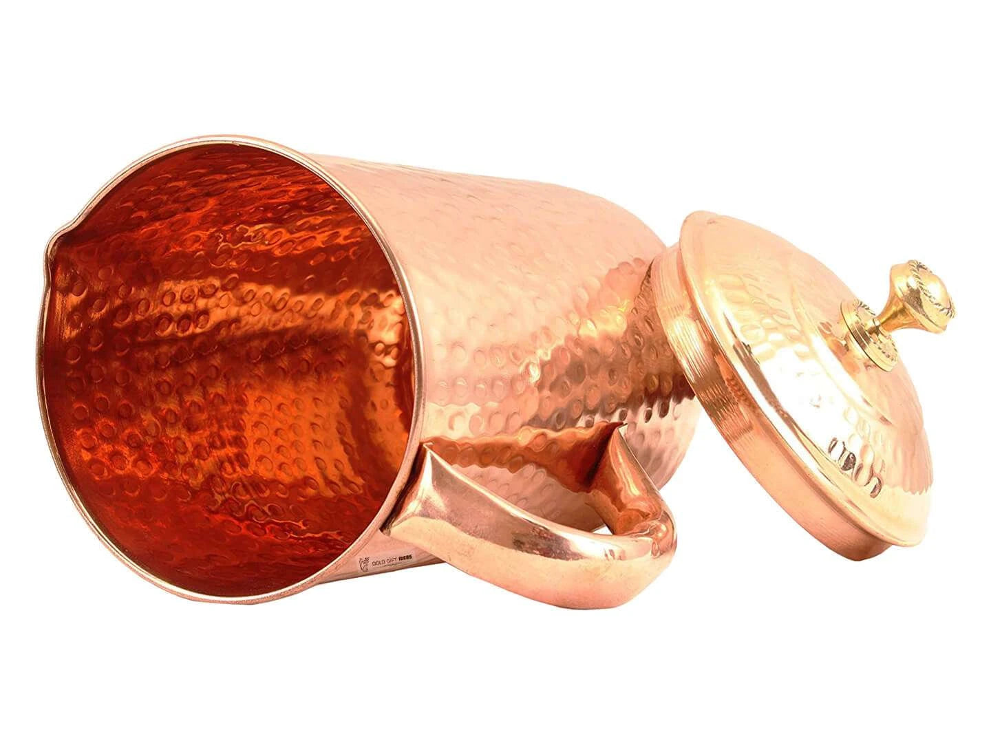 Pure Copper Jug - 2L Hammered Copper Jug