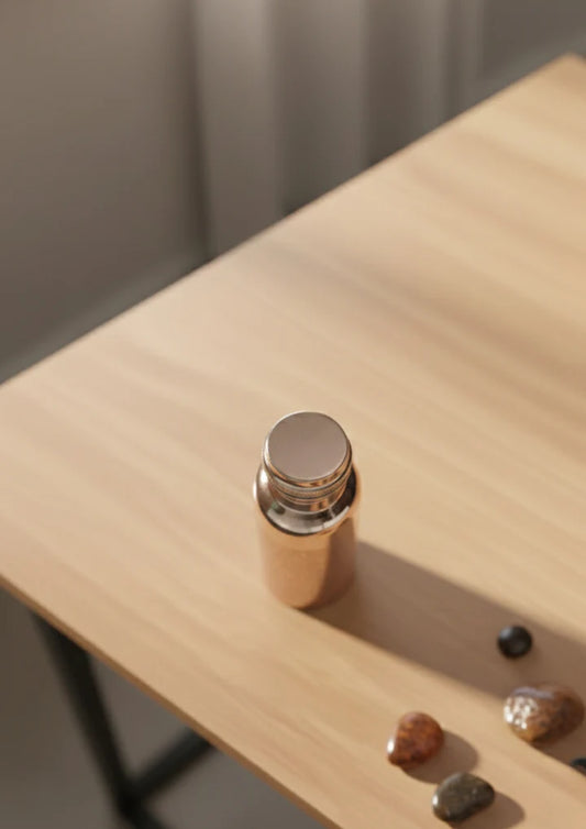 Copprova Pure Copper Engraved Bottle