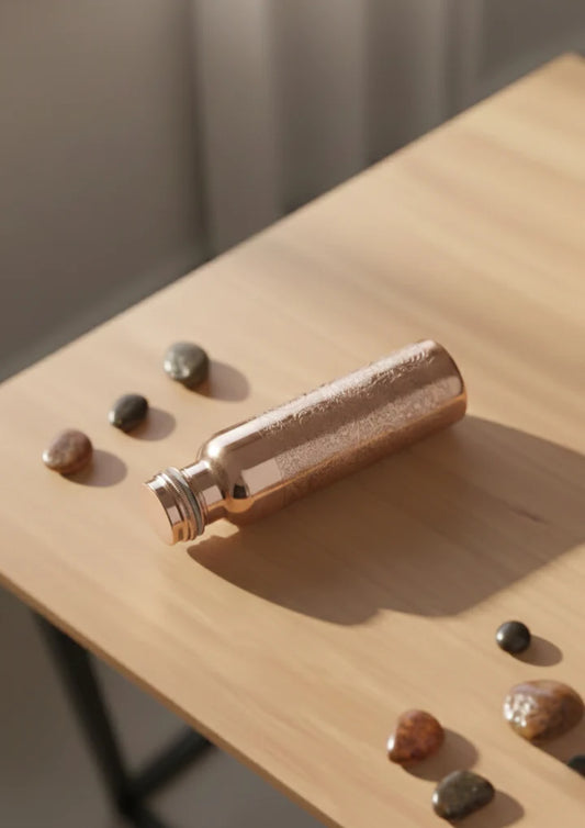 Copprova Pure Copper Engraved Bottle